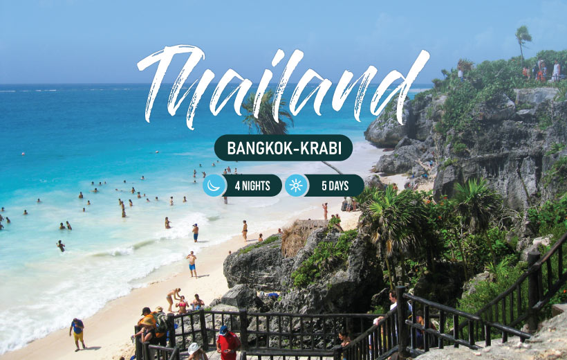 Explore Bangkok and Krabi in our 4-nights & 5-days package.