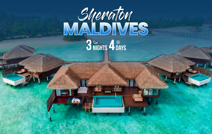 Luxury and tranquility await at Sheraton Maldives Full Moon Resort