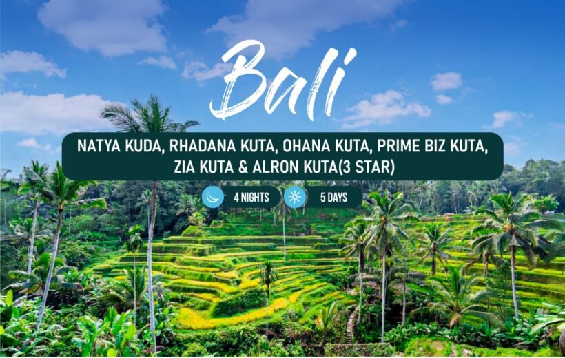 Explore Bali in our 4-nights & 5-days Indonesia package.