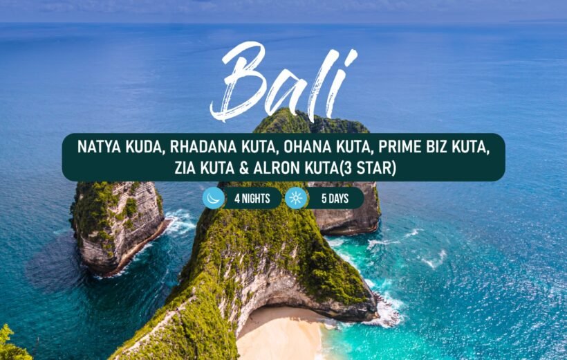 Explore Bali in our 3-nights & 4-days Indonesia package.