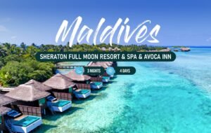 Explore Sheraton Full Moon Resort and Spa & Avoca Inn in our 3-nights & 4-days Maldives package.