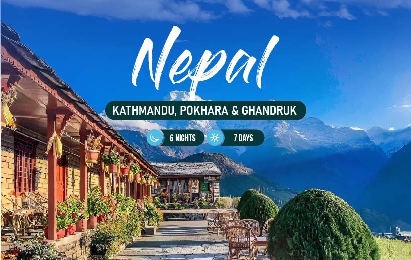 Explore Kathmandu, Pokhara and Ghandruk in our 6-nights & 7-days Nepal package.