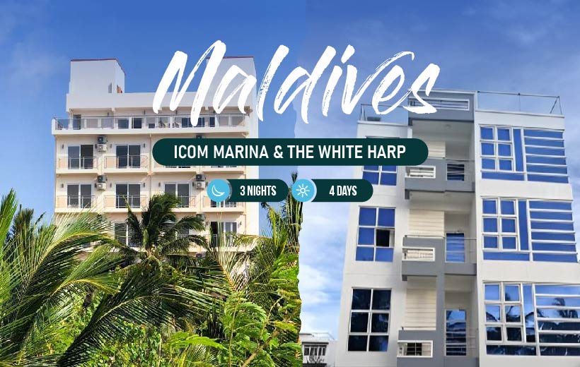 Explore iCom Marina & The White Harp in our 3-nights & 4-days Maldives package.