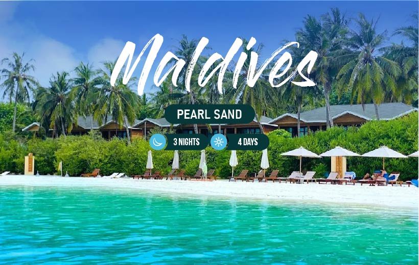 Explore Pearl Sand in our 3-nights & 4-days Maldives package.