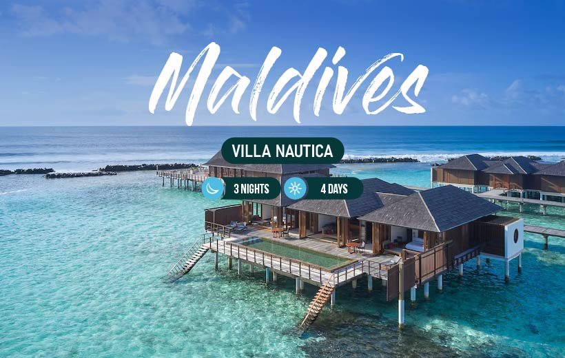 Explore Villa Nautica & The White Harp in our 3-nights & 4-days Maldives package.