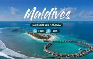 Explore Radisson Blu & Amber Beach in our 3-nights & 4-days Maldives package.