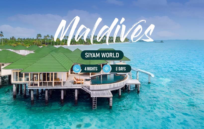 Explore Siyam World in our 3-nights & 4-days Maldives package.